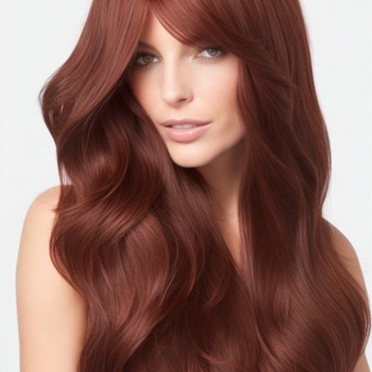 Dark Chocolate Copper Hair Color Ideas for Women