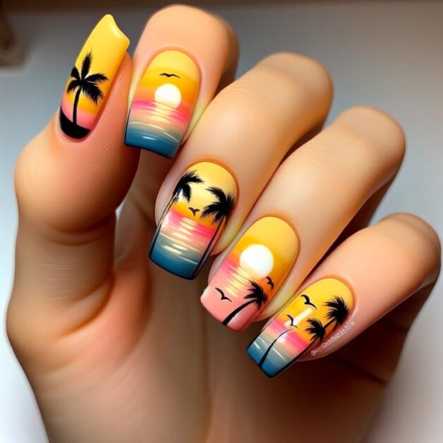 49 Best Pink Yellow And Blue Nail Design Ideas BEAUTY PITARA 2024