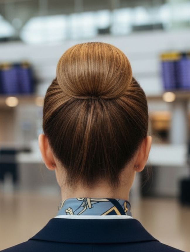 Cabin Crew Hairstyles for Female