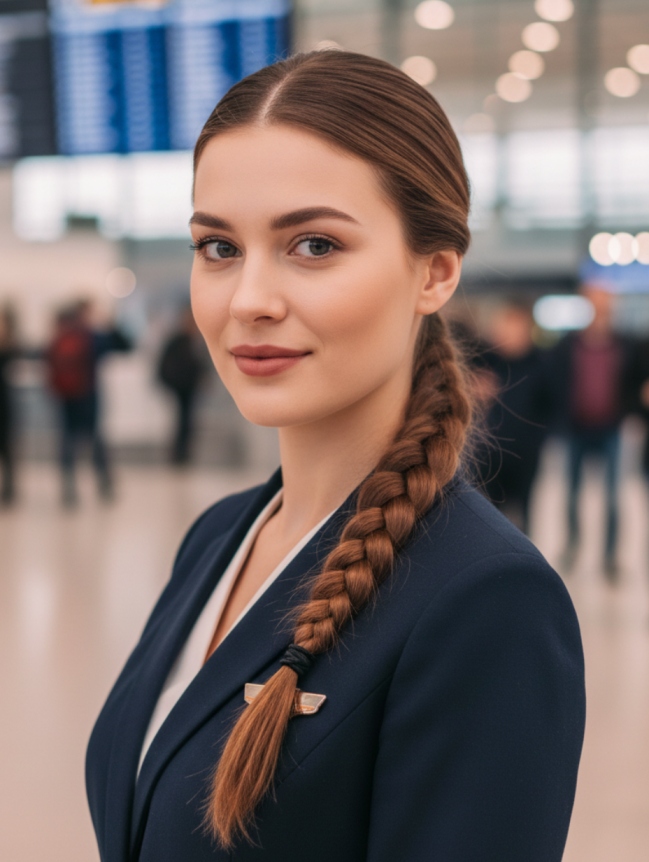 Cabin Crew Hairstyles for Female