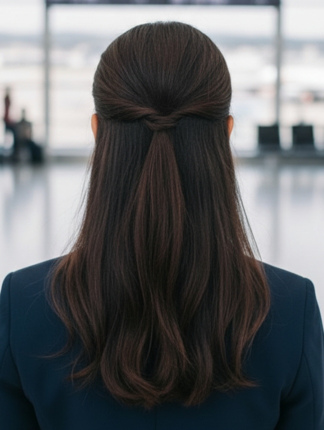 Cabin Crew Hairstyles for Female