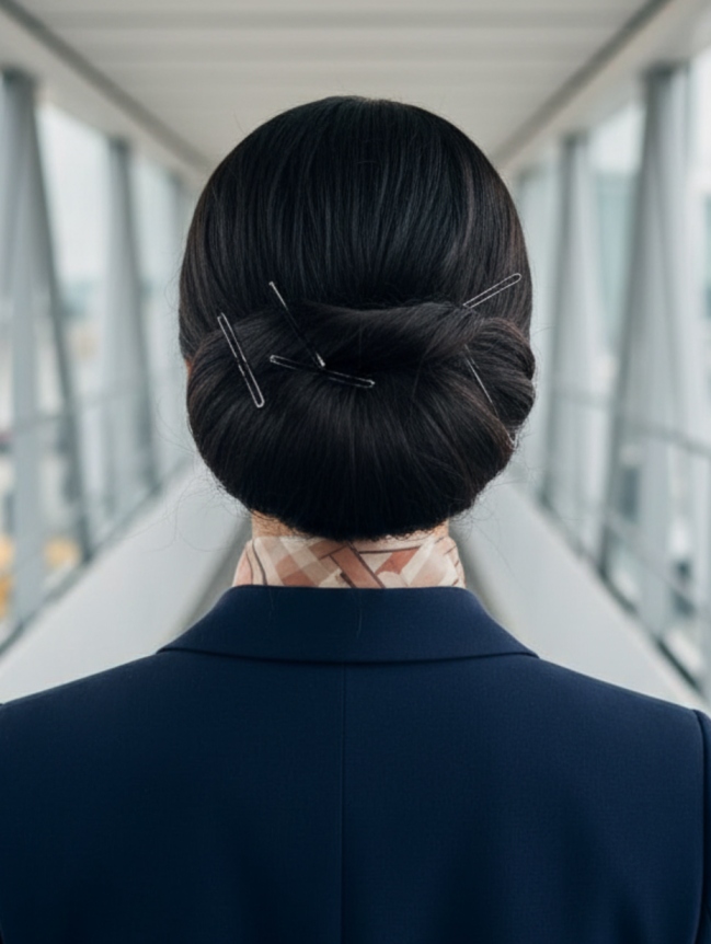 Cabin Crew Hairstyles for Female