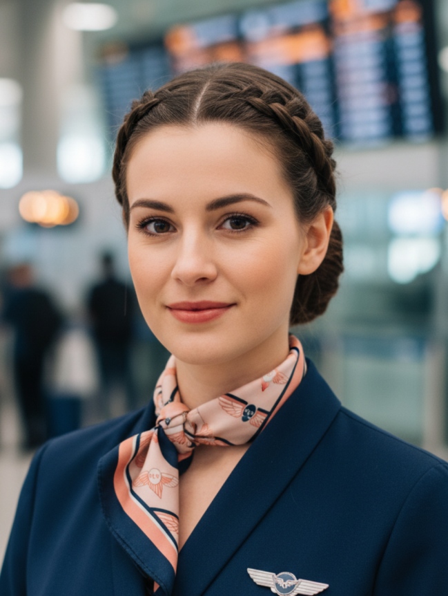 Cabin Crew Hairstyles for Female