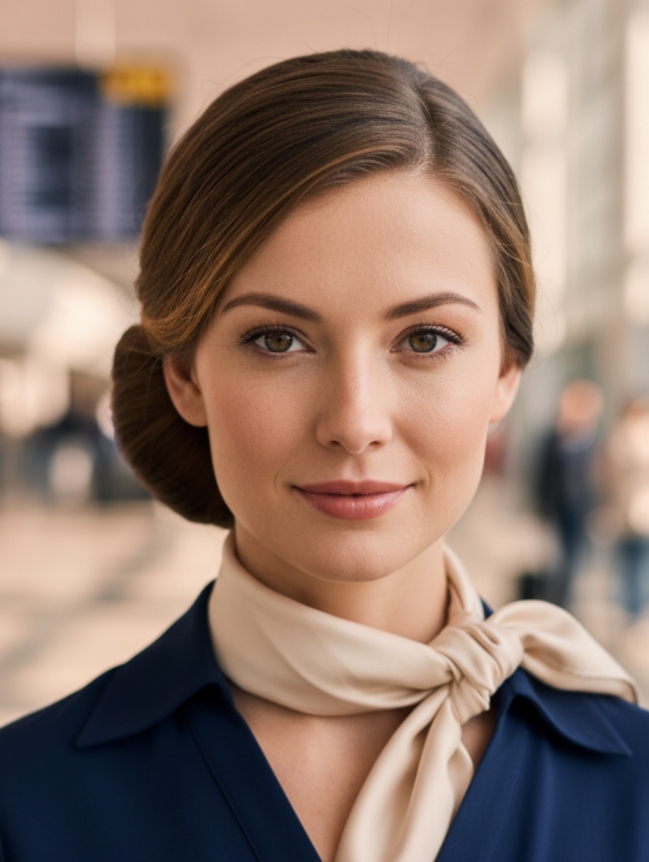 Cabin Crew Hairstyles for Female