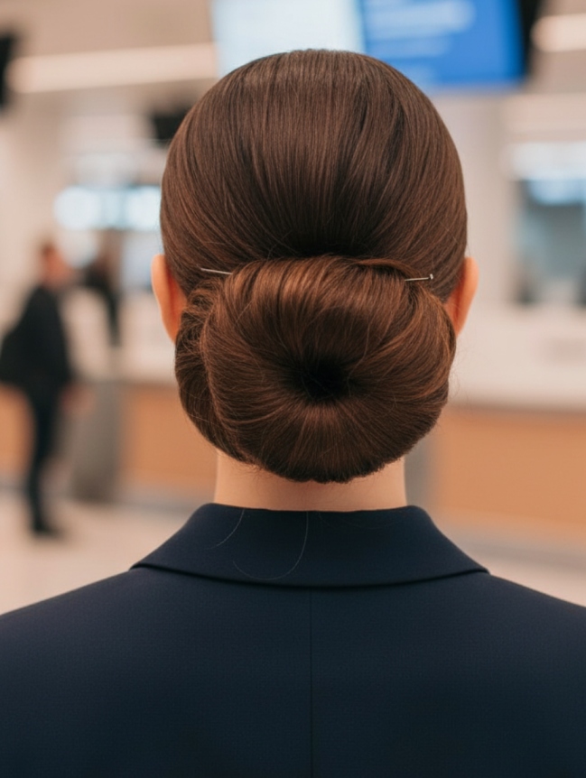Cabin Crew Hairstyles for Female