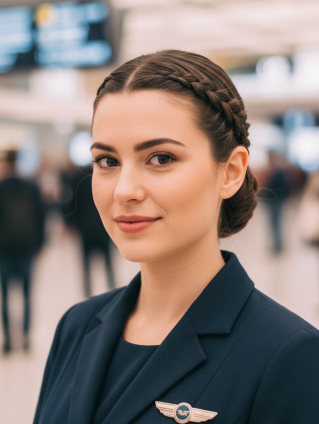 Cabin Crew Hairstyles for Female