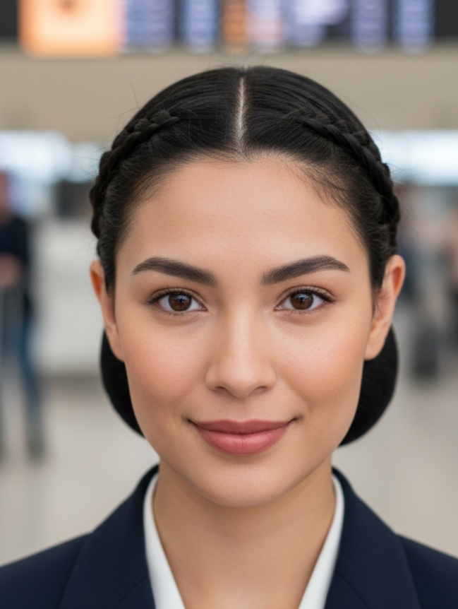 Cabin Crew Hairstyles for Female