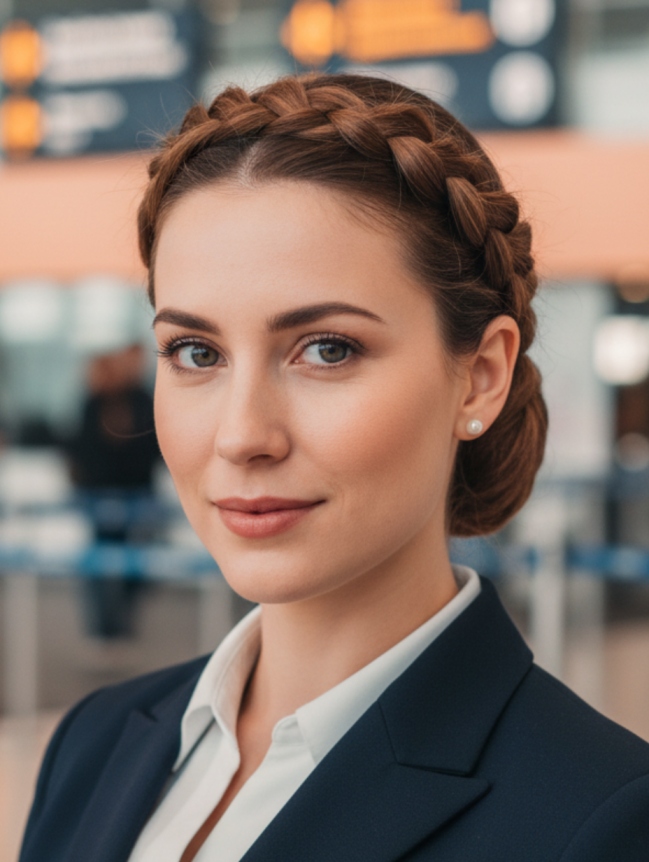 Cabin Crew Hairstyles for Female