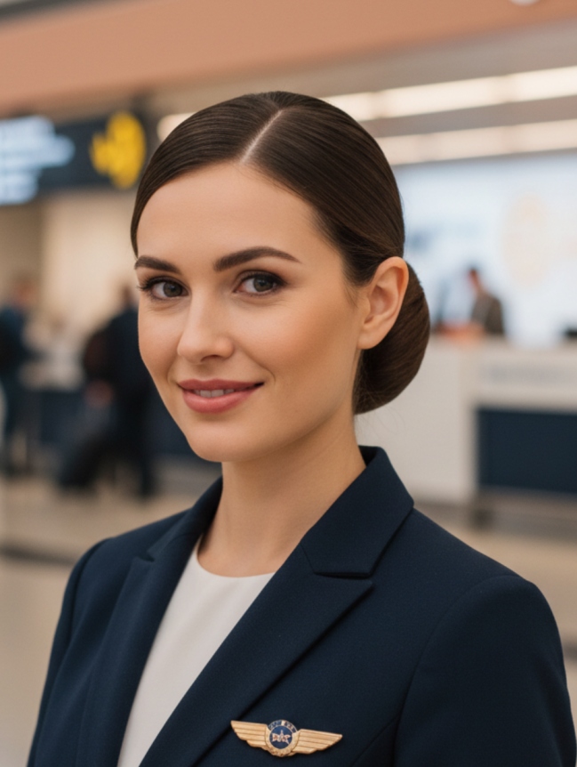 Cabin Crew Hairstyles for Female