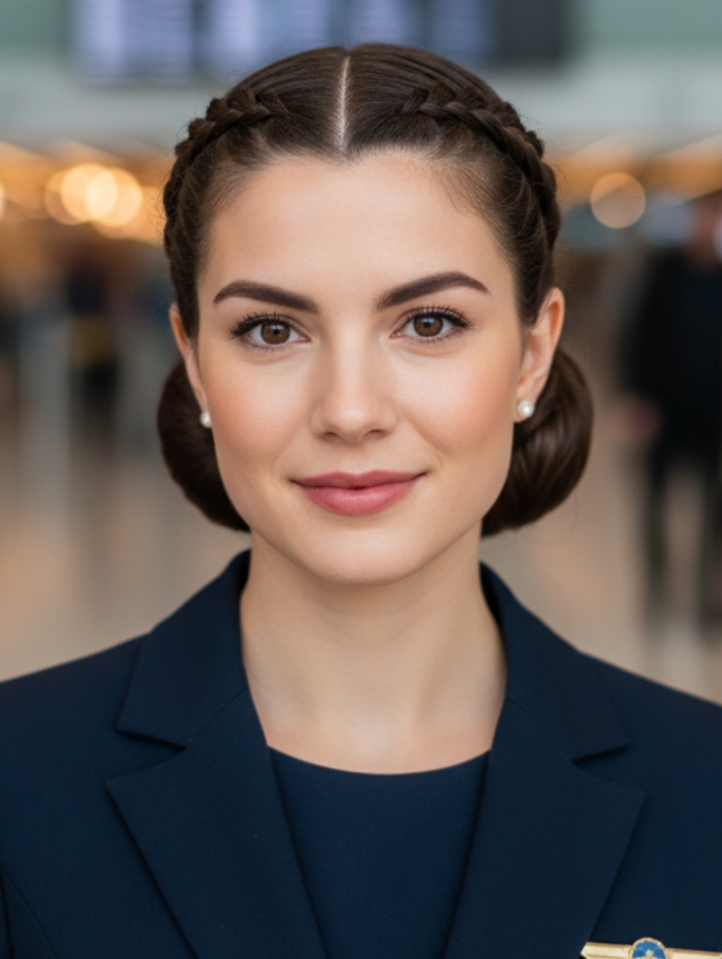 Cabin Crew Hairstyles for Female