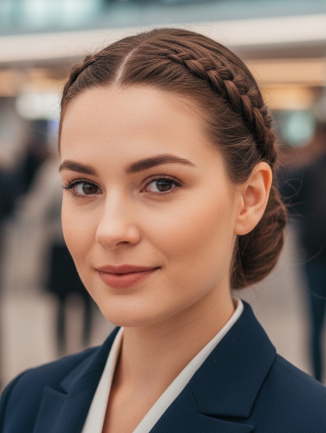 Cabin Crew Hairstyles for Female