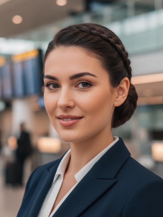 Cabin Crew Hairstyles for Female
