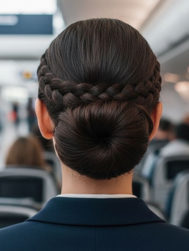 Cabin Crew Hairstyles for Female