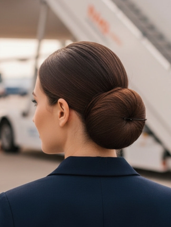 Cabin Crew Hairstyles for Female