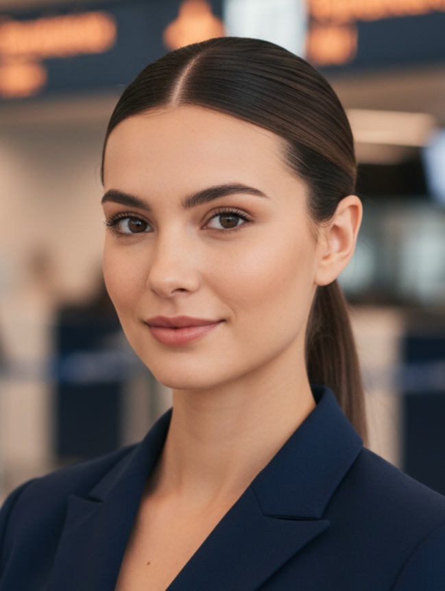 Cabin Crew Hairstyles for Female