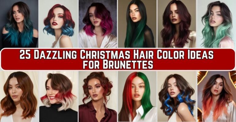 25 Dazzling Christmas Hair Color Ideas for Brunettes in 2024