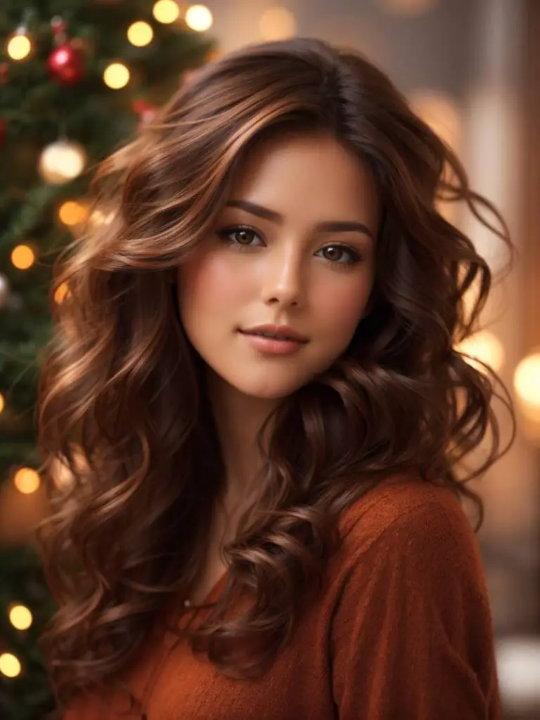 Christmas Hair Color Ideas for Brunettes 