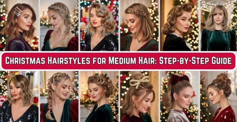 24 Christmas Hairstyles for Medium Hair: Step-by-Step Guide