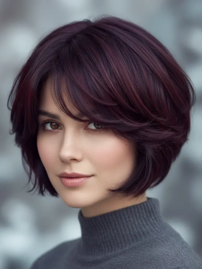Christmas hair color ideas for short hair