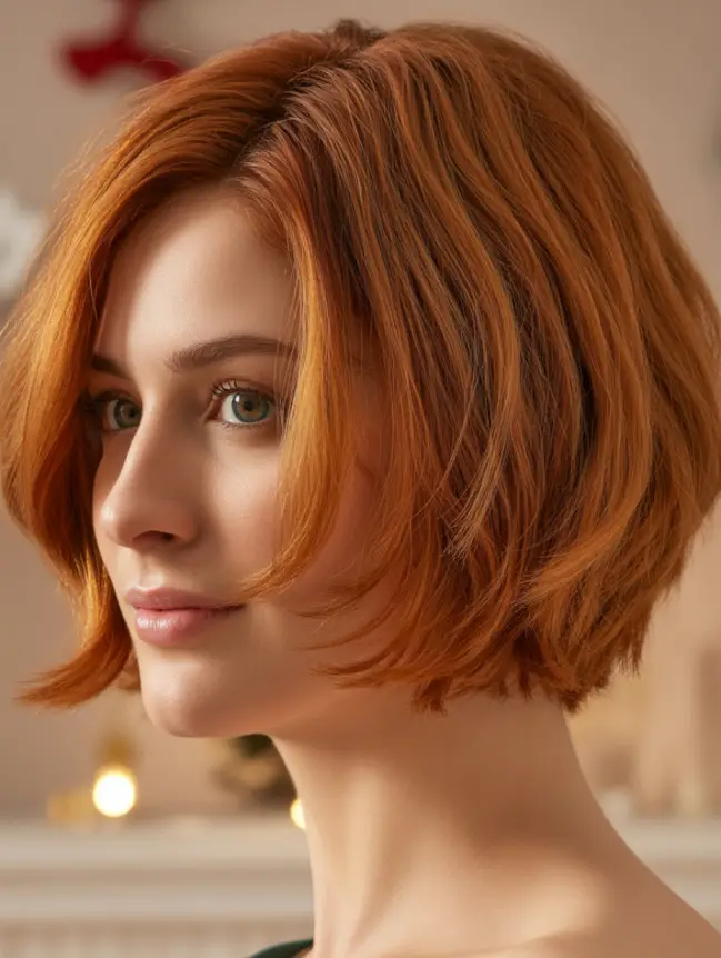 Christmas hair color ideas for short hair