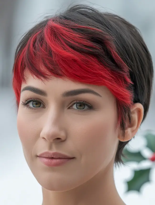 Christmas hair color ideas for short hair