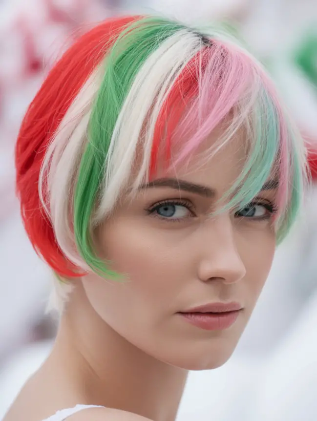 Christmas hair color ideas for short hair