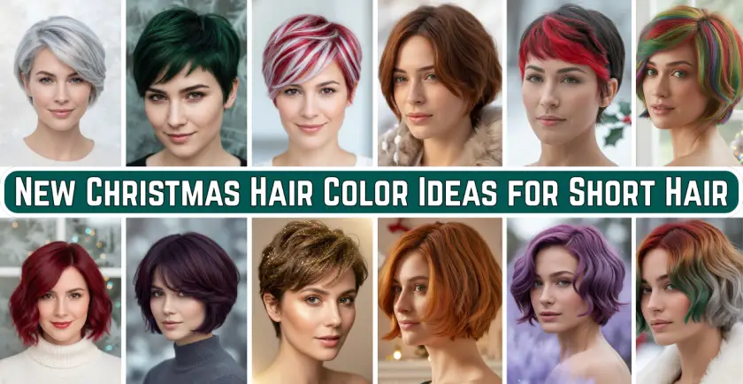 Christmas hair color ideas for short hair