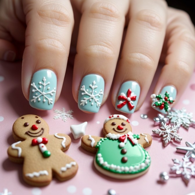 Festive Christmas Nail Art Design Ideas
