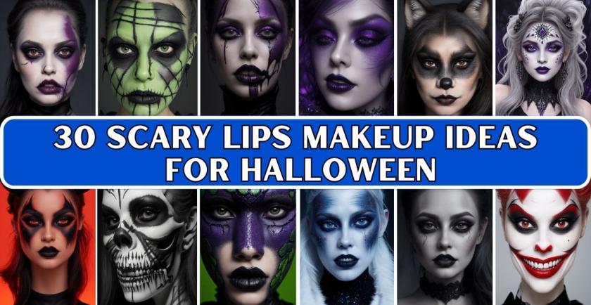Scary Lips Makeup Ideas for Halloween