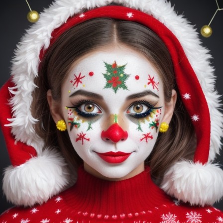 Christmas Face Painting Ideas for Women 