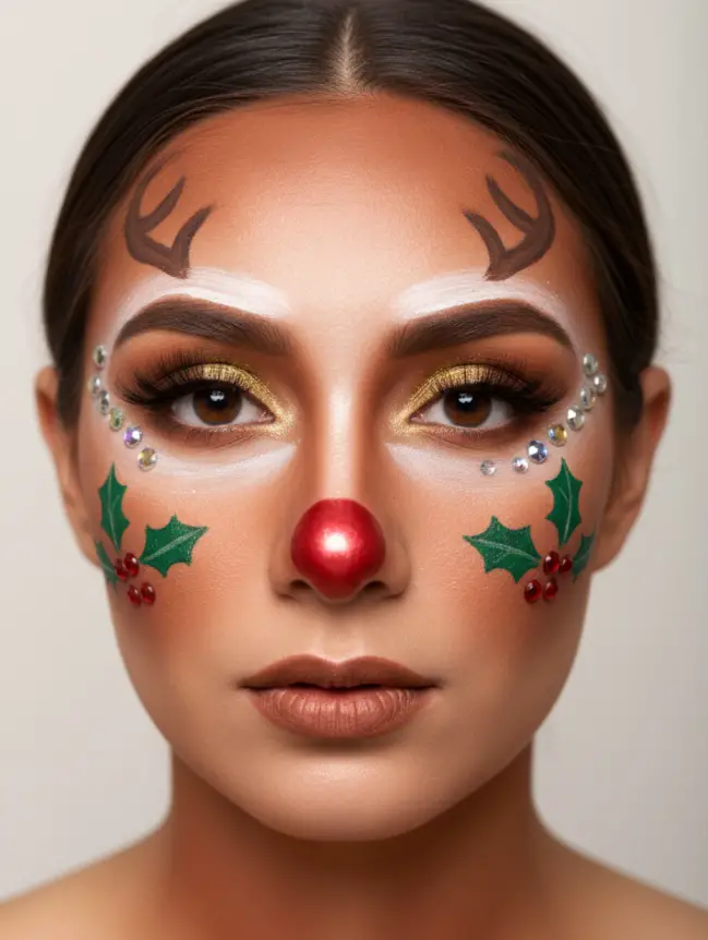 Christmas Face Painting Ideas for Women