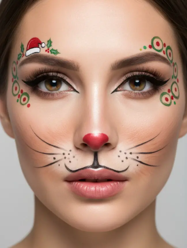 Christmas Face Painting Ideas for Women