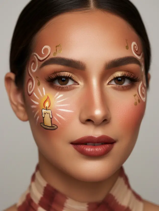 Christmas Face Painting Ideas for Women