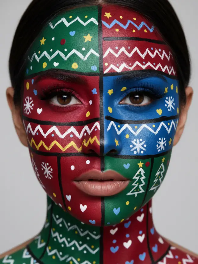 Christmas Face Painting Ideas for Women