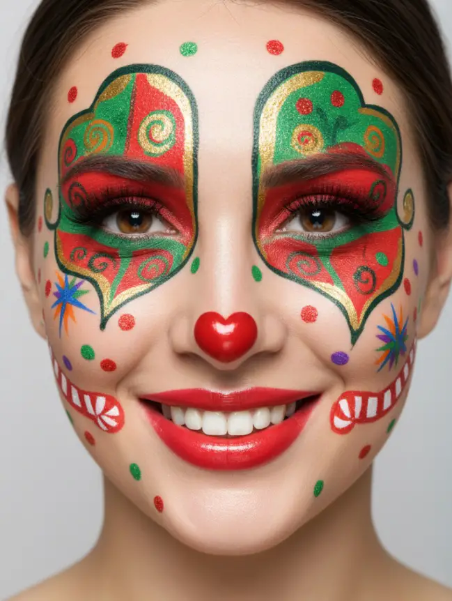 Christmas Face Painting Ideas for Women