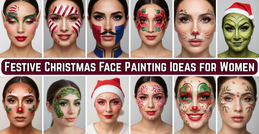 Christmas Face Painting Ideas for Women