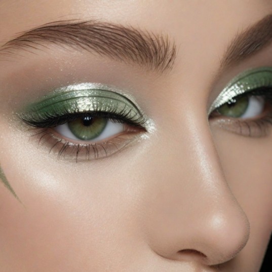 Green Eye Makeup Ideas for Christmas
