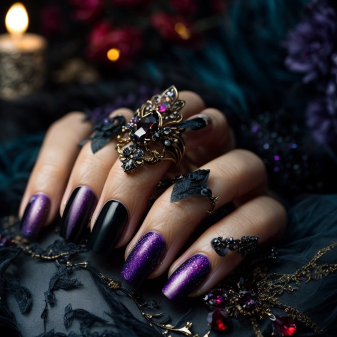 Spooktacular and Funky Halloween Nail Design Ideas