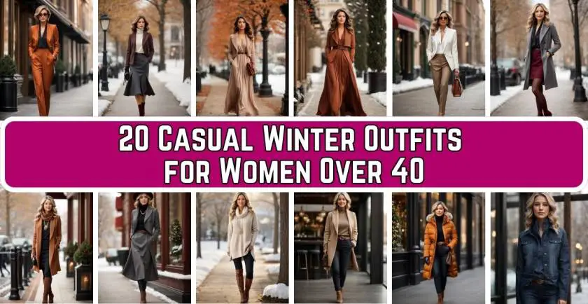 Casual Winter Outfits for Women Over 40