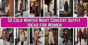 50 Cold Winter Night Concert Outfit Ideas for Women