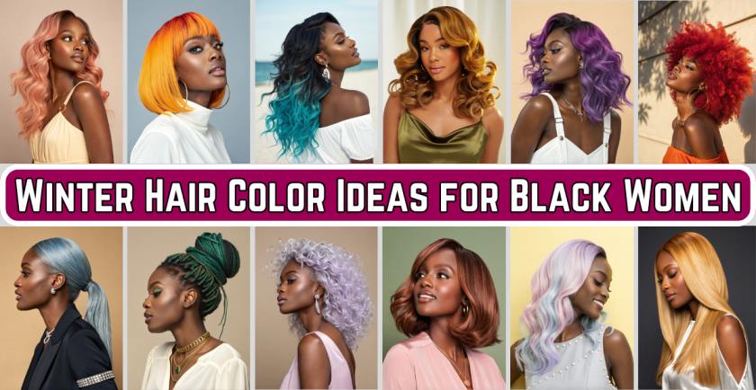 Winter Hair Color Ideas for Black Women