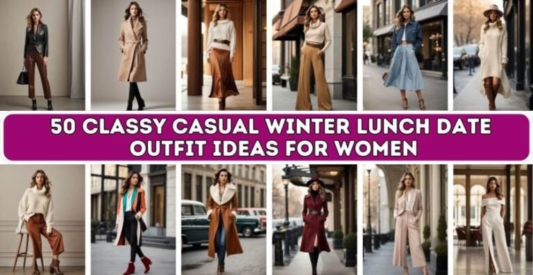 50 Classy Casual Winter Lunch Date Outfit Ideas for Women