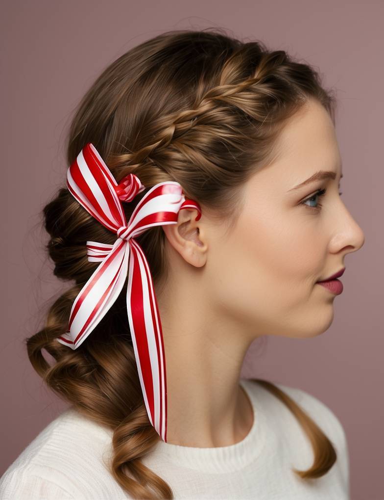 DIY Christmas Hair Accessories Ideas