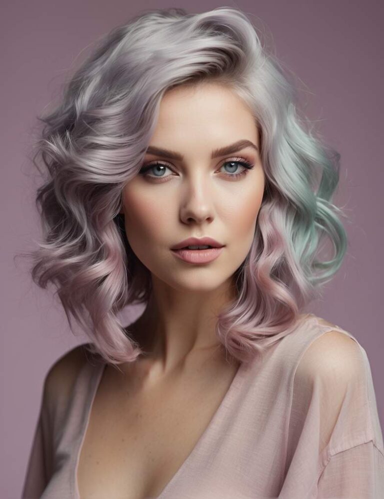 2024 Stunning Hair Color Trends For Women Over 40   New Years Eve Makeup Ideas For Hooded Eyes 21 768x998 