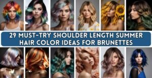 29 Must-Try Shoulder Length Summer Hair Color Ideas for Brunettes