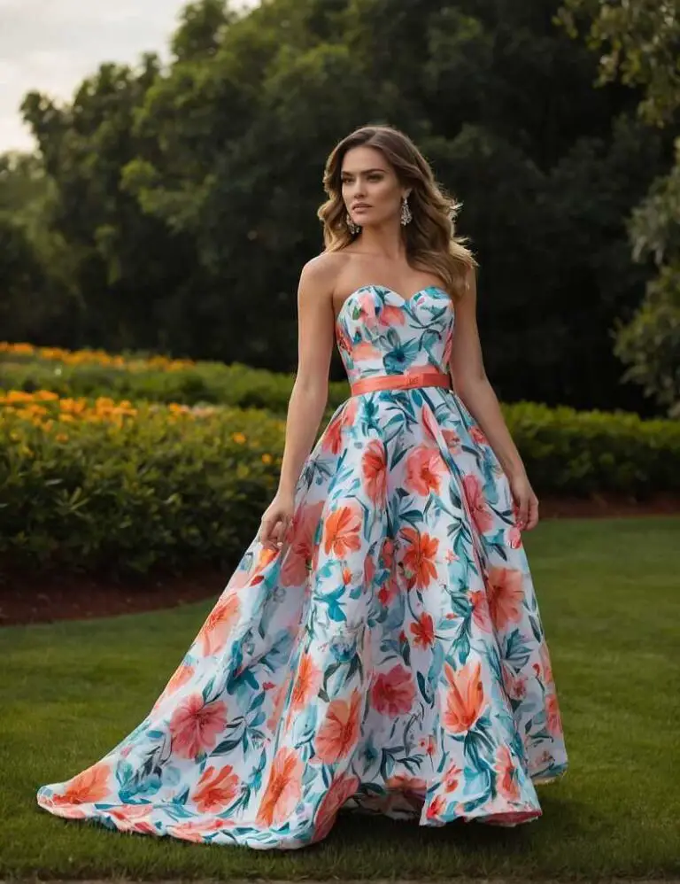 40 Long Floral Prom Dress Ideas For A Night To Remember