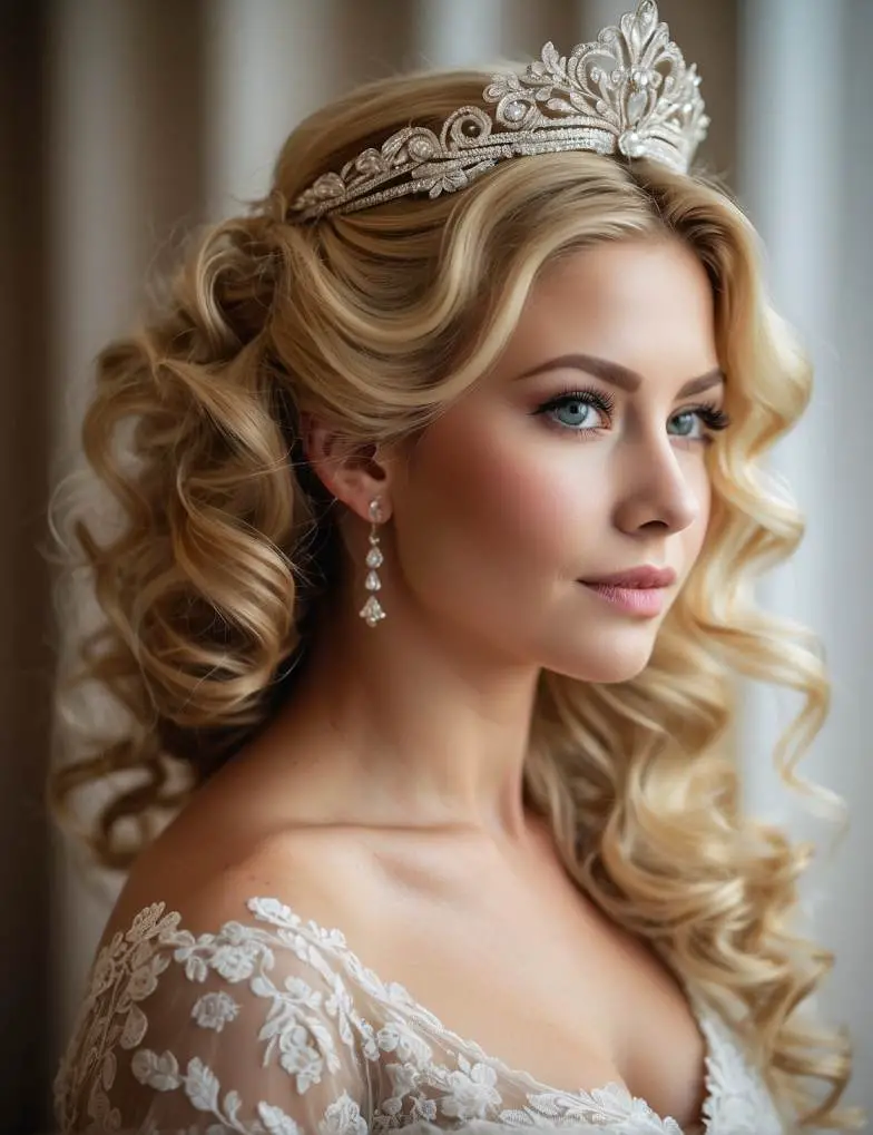 Blonde Wedding Hairstyles for Long Hair