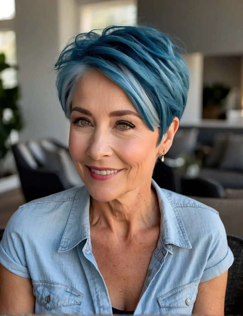 Short Hair Color Ideas for Women Over 60