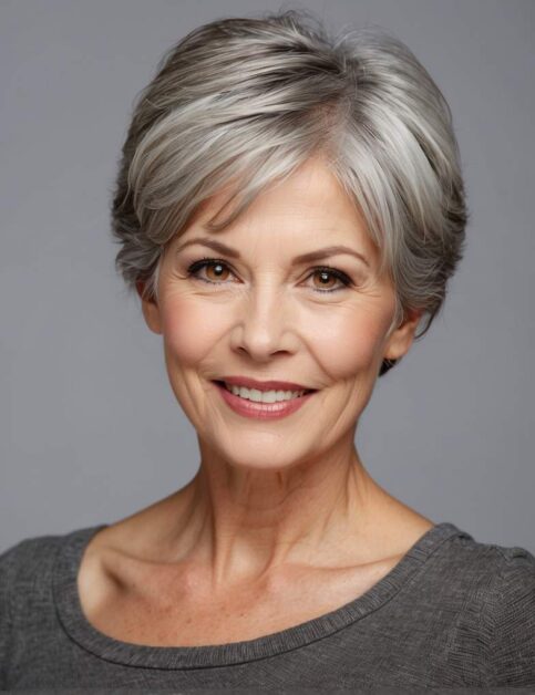 25 Short Hair Color Ideas For Women Over 60