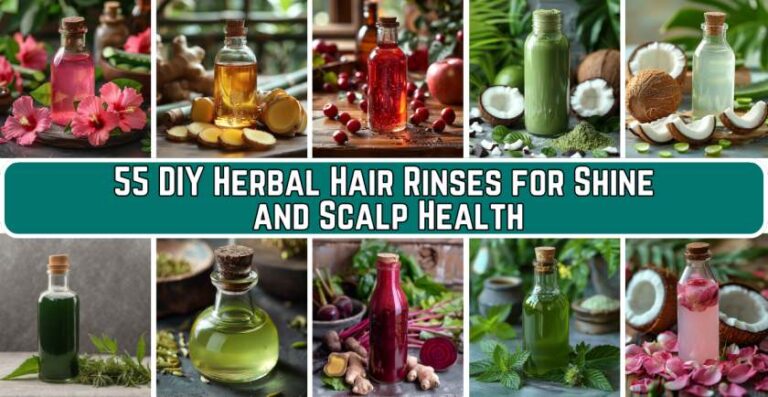 55 DIY Herbal Hair Rinses For Shine And Scalp Health